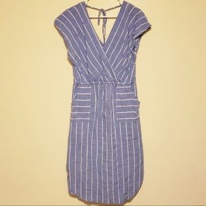 Blue and white striped dress, size XXL